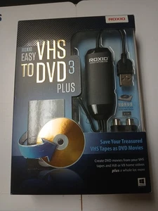 Roxio Easy VHS to DVD 3 Plus - VHS to DVD Converter Software New Sealed Retail - Picture 1 of 6
