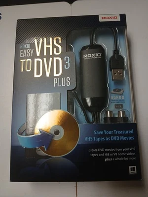 Roxio Easy VHS to DVD 3 Plus - VHS to DVD Converter Software New Sealed Retail - Image 1 of 4