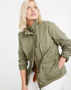 Madewell Small Passage Jacket Military Green Damen Full Zip - Bild 1 von 6