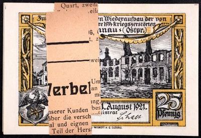 DOMNAU / DOMNOVO KALININGRAD 1921 Complete German Notgeld East Prussia Russia - Image 1 of 2