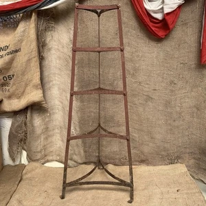 Antique Wrought Iron Painted 5 Tier Pan Stand - Kitchenalia - Rustic Kitchen - Picture 1 of 10