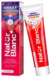 Sylveco Natur Blanc Remineralisierende Zahnpasta mit süßem Zimt, 100 ml - Bild 1 von 6