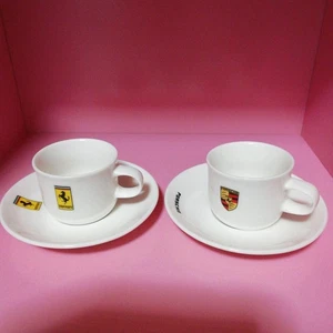 Porsche Ferrari Espresso Cup Saucer - Picture 1 of 6