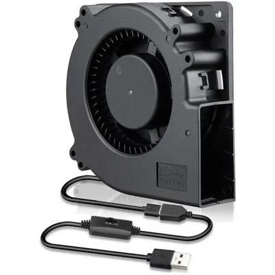 120mm Gebläse Lüfter USB Radiallüfter 5V, 120x32mm, Drehzahl einstellbar - Bild 1 von 2