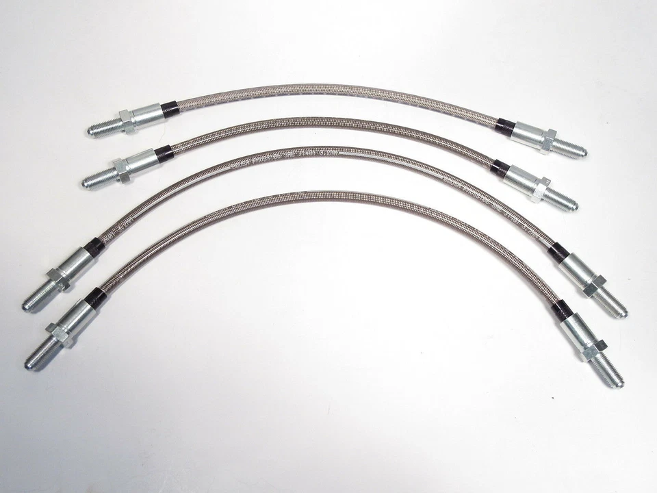 Kit de manguera de freno de acero inoxidable de 4 piezas para Saab 96 y Sonett nuevo EPC BHKS1SS Foto 1 de 1