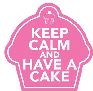 KEEP CALM HAVE A CAKE STICKER 85mm - Picture 1 of 1