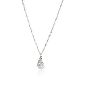 Tiffany & Co. Elsa Peretti Diamond Teardrop Pendant in Platinum 0.75 CTW