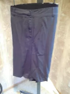 WOMANS 100% TENCEL BLACK TAPERED WALKING SHORTS EILEEN FISHER 3X $178 - Picture 1 of 4