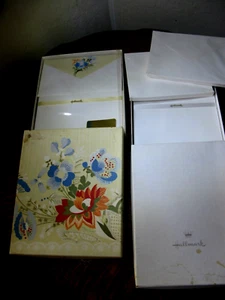 Vintage Hallmark Stationery x2 Oleg Cassini Partial Box, Plain Full Box USA - Picture 1 of 18