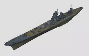1/350 IJN Azuma Super Cruiser (Full Hull) 3D Printed Kit - Bild 1 von 1
