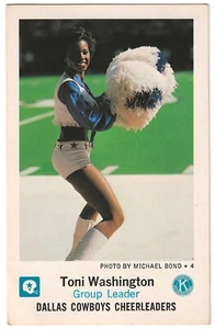 1983 Dallas Cowboys Police Toni Washington #NNO Cheerleader Kiwanis Club - Picture 1 of 2