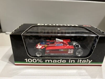 1:43 Brumm Ferrari F1 126Ck Turbo #28 Monaco Gp 1981 Pironi +Trans.Wheels R368T - Immagine 1 di 4