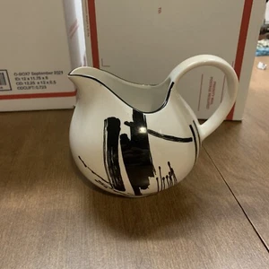 Sango The Larry Laslo Collection Calligraphy Black & White Creamer (M7) - Picture 1 of 7