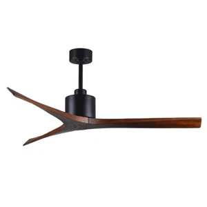 Matthews Fans Mollywood 60" Ceiling Fan, Matte Black/Walnut Blades - MW-BK-WA-60 - Picture 1 of 1