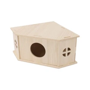 Spacious Wooden Hamster House - Ideal for Dwarf Gerbils Mice Rats and Small R... - Picture 1 of 8