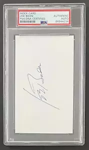 President Joe Biden Signed Autograph 3x5 PSA/DNA Encapsulated Slabbed Index Card - Picture 1 of 2