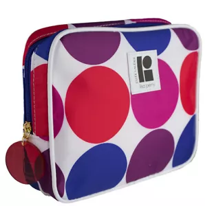Lot of 5 LISA PERRY Estee Lauder Multicolors Dots Cosmetic Makeup Travel Bag - Picture 1 of 1