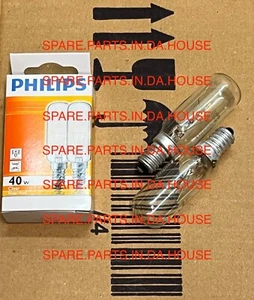 2 x Electrolux Bottom Mount Fridge Lamp Light Bulb Globe EBE4300SB EBE4300SB*01 - Picture 1 of 3