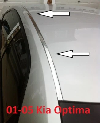 For 2001-2005 KIA OPTIMA CHROME ROOF TOP TRIM MOLDING KIT - Изображение 1 из 3
