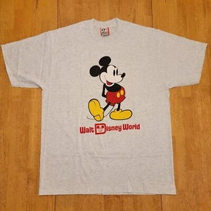 Vintage Mickey Mouse Disney Designs T-Shirt Herren XL Made in USA Grau - Bild 1 von 17