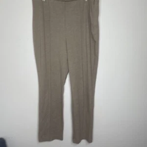 Chico's Strickhose 3 XL haferflocken hellbraun Stretch Seitenreißverschluss gerades Bein Gummibund - Bild 1 von 9