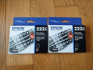 2027 GENUINE LOT EPSON #222XL BLACK INK 222 XL EXPRESSION XP-5200 WORKFORCE 2960 - Picture 1 of 1