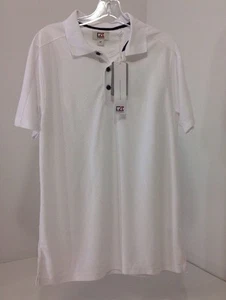 NWT MENS Cutter&Buck DryTec Moisture Wicking Polo Shirt White Small $70.00 - Picture 1 of 6