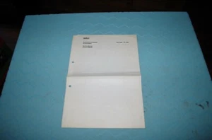 Braun (Original) Circuit Diagram TG 1020 - Bild 1 von 2