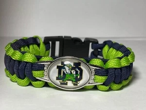 Notre Dame Fighting Irish "LEPRECHAUN" College Paracord Armband NEU - Bild 1 von 2
