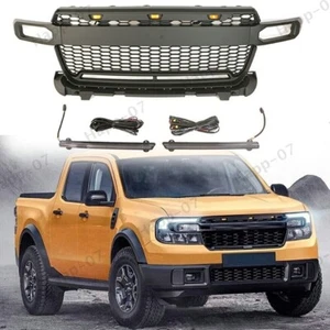 Front Grille Mesh Fits For Ford Maverick 2022-2024 Bumper Grill With LED Light - Picture 1 of 7