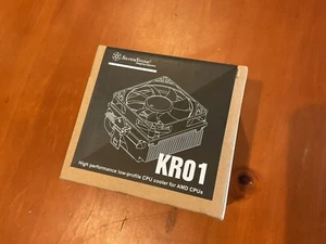 SILVERSTONE SST-KR01 80mm Dual ball bearing CPU Cooler Low Profile 54mm - Picture 1 of 3