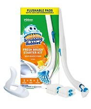 Scrubbing Bubbles Toilet Bowl Brush and Holder with Starter Kit 
