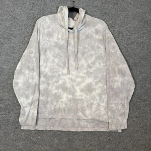 Old Navy Sweater Womens 2XL XXL Gray Hoodie Tie Dye Sweatshirt Fleece Plus Size - Picture 1 of 8