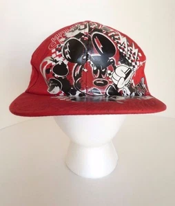 Disney Parks Mickey Mouse Rock Out Turn Up Volume Red Hat Cap Authentic Original - Picture 1 of 11
