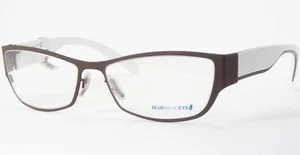 Blue Magic Eye BME V2101 C2 Brown Rubber Coating UNIQUE EYEGLASSES 53-15-135mm - Picture 1 of 16