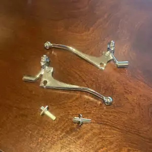 1 inch UK Style Brake and Clutch Lever Set for British Motorcycles (Chrome) - Bild 1 von 2
