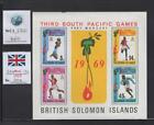 WC1_27121.BRITISH COL.:SOLOMON ISL. 1969 PACIFIC GAMES souv.sh. Sc.201a. MNH