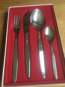 WMF Rom Cromargan Besteck Set 4 Teile Kaffee Messer Löffel Gabel - Bild 1 von 9