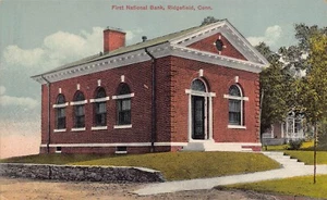 First National Bank Ridgefield Connecticut 1910c postcard - Picture 1 of 2
