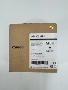 Canon PFI-303MBK Mattschwarz Tintentank - iPF810 iPF815 iPF820 iPF825 NEU ORIGINAL - Bild 1 von 4