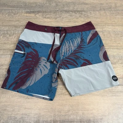 Pantalones cortos de tabla DAKINE para hombre talla (36) X 7,5"" florales 2 tonos 92 % poliéster B3 Foto 1 de 4