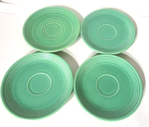 Vintage Fiesta HLC grün 6" Untertasse 4er Set 1960 - Bild 1 von 14