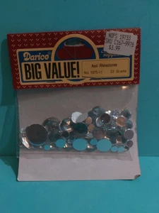 Vintage Darice Assorted Rhinestones Crafting Jewel Bejeweler 22 Grams NOS New - Picture 1 of 5