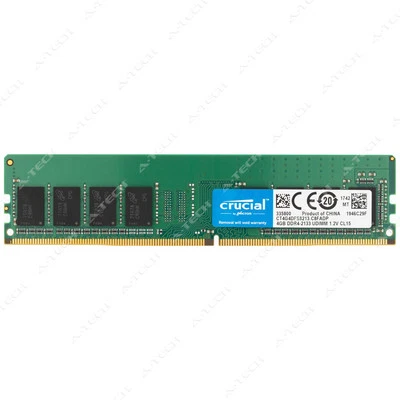 Crucial 4GB DDR4 2133 MHz PC4-17000 1Rx8 DIMM Desktop Memory RAM (CT4G4DFS8213) - Image 1 of 2