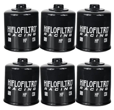 HF138RC Race Oil Filter - Black - 6 Pack - Image 1 of 4