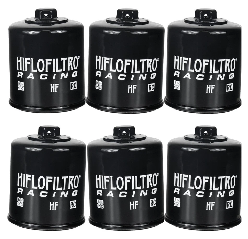Filtro de aceite HF138RC Race - negro - paquete de 6 Foto 1 de 4