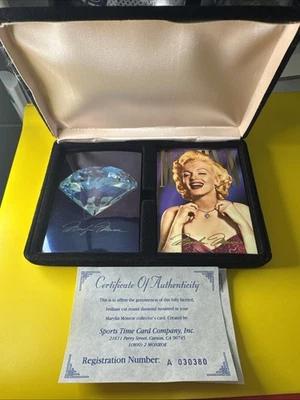 Marilyn Monroe 1993 Diamond Card Vintage 1-D. With Case And Certificate Of Auth. - Image 1 of 4