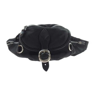 Chrome Hearts Snat Pack Nylon & Leather Shoulder Bag Black 9"x6"x3.3" Used - Picture 1 of 9