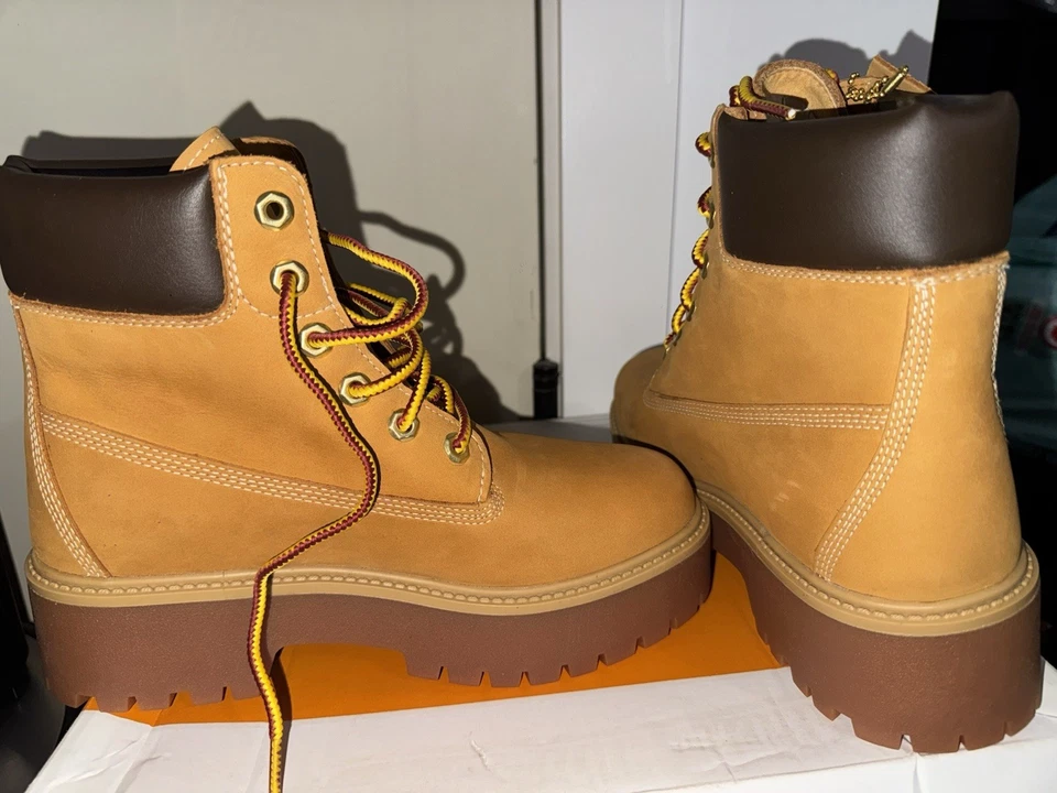 Womens Timberland Heritage Platform 6 inch Waterproof Boot Dark Green Size 6