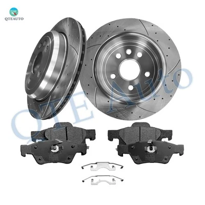 6P задние 330 мм просверленные тормозные диски керамическая тормозная колодка для 2011-2020 Dodge Durango - Изображение 1 из 4